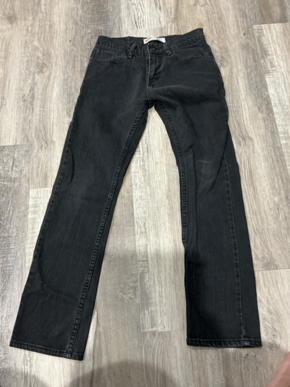 Levi's Kids Black Straight-Leg Jeans